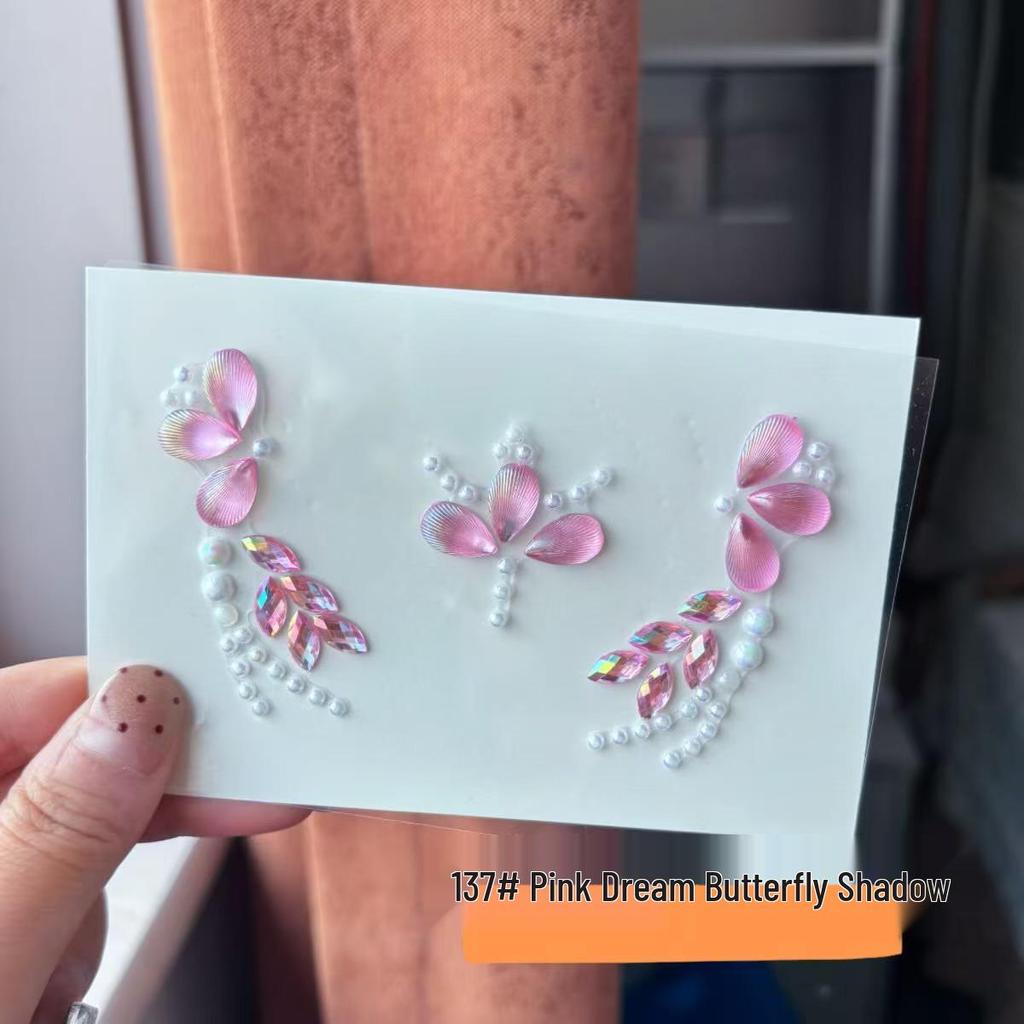 Kids' Vintage Rhinestone Face and Forehead Stickers