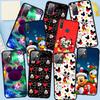 Case for Samsung Galaxy S25 S24 S23 iPhone 16 15 Xiaomi Redmi Note 14 13 12 16E 11 Pro Max OPPO Moto Huawei Anime Merry Christmas Mickey Minnie Cover
