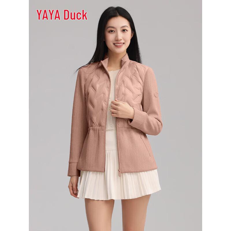 Yaya 2025 Women's Lightweight Stand Collar Short Down Jacket
