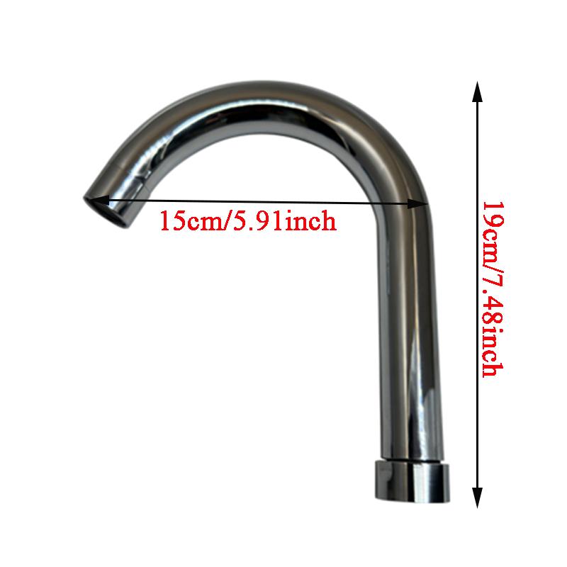 

Basin kitchen faucet elbow pipe outlet Tube with nut thread size stainless steel