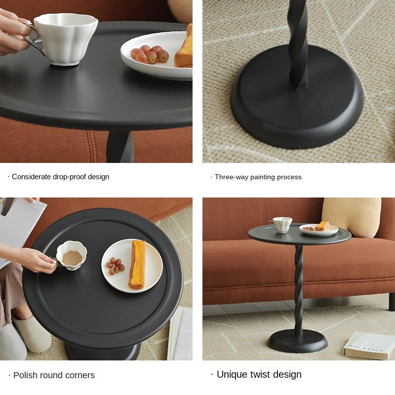 Nordic Small Coffee Table Modern Simple Mini Bedroom Bedside Tables Living Room Sofa Corner Side Small Round Table Desk Mesas
