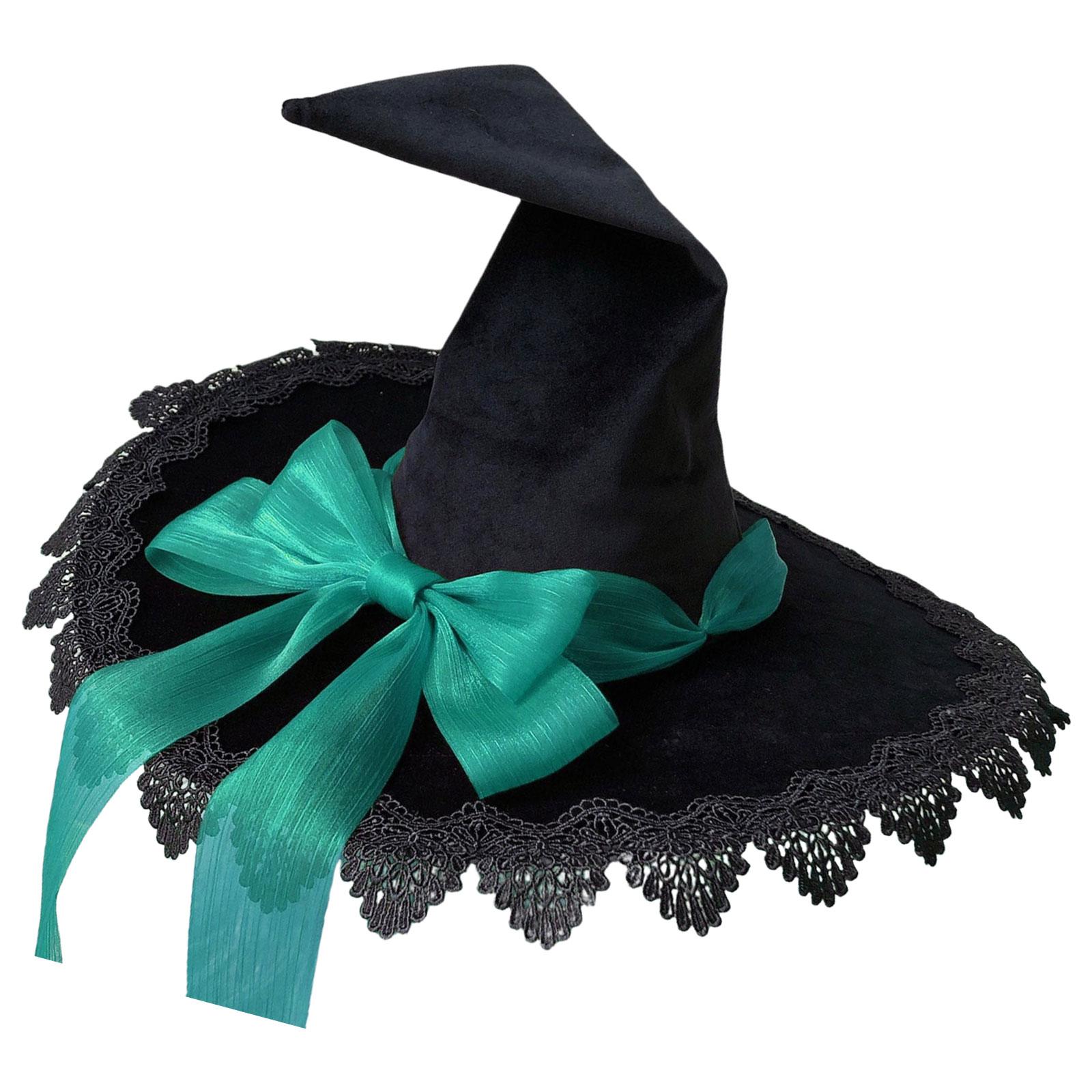 

Ведьмин Колпак Хэллоуин Шляпа Бинт Бабочка Шляпа Волшебника Удобная Носка для Любителей Ролевых Игр зелёный