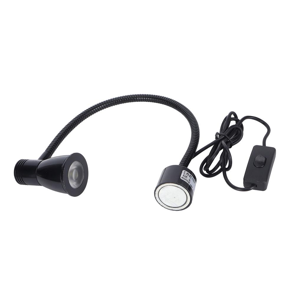 7W LED Nähmaschine Magnetische Arbeitsleuchte Flexibler Schwanenhals für Industrielle Beleuchtung EU-Stecker