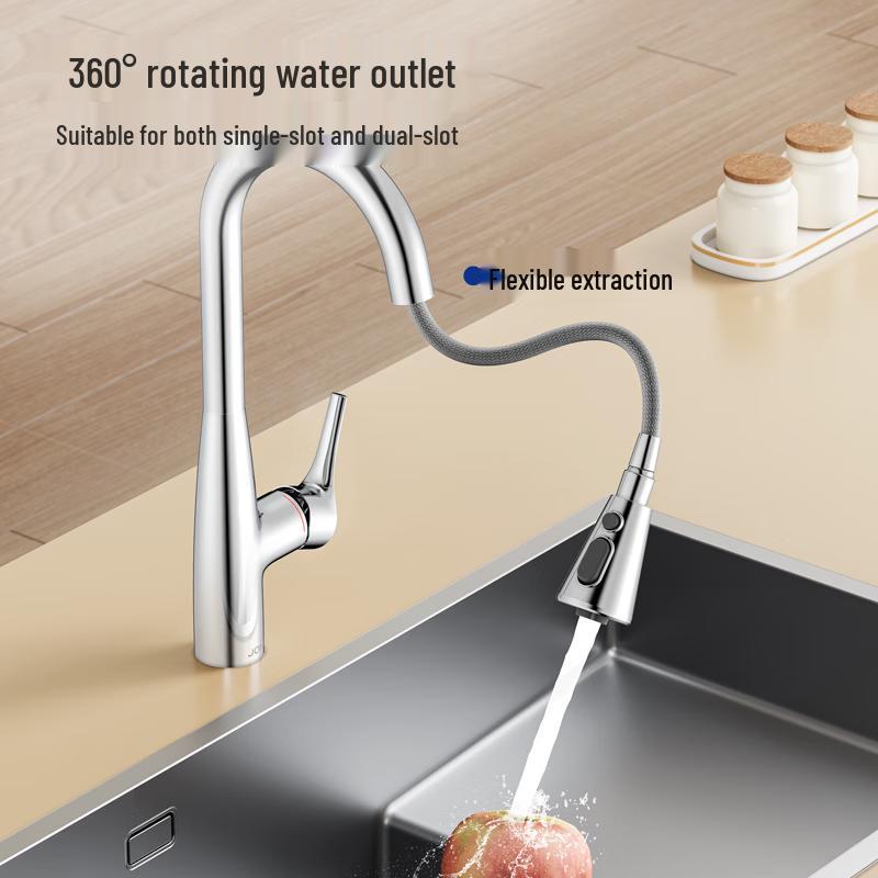 JOMOO Pull-Out & Rotatable Kitchen Faucet