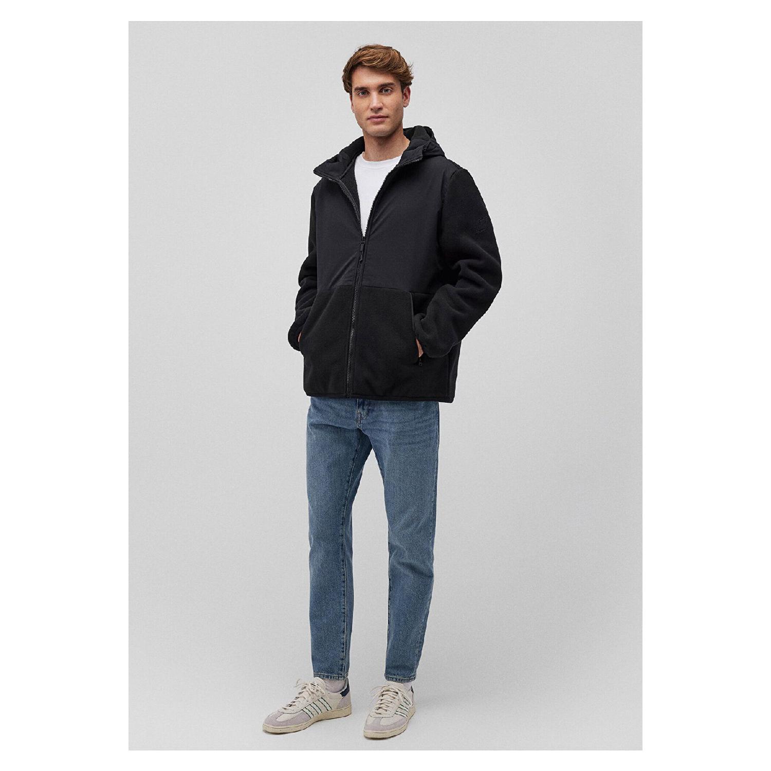 

Fleece Detailed Hooded Black Jacket Regular Fit / Normal Cut 0110461-900 XS