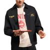 Li Ning Cny Wanshi Qingsong Series Solid Color Casual Zip Long Sleeve Jacket Unisex Jacket Black AJDU233-2