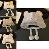 Cozy Cartoon Plush Winter Hat For Women Soft Warm Ear Protection Stylish Design