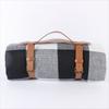 Foldable Travel Picnic Mat Thick Leather Strap Picnic Blanket Portable Moisture Proof Mat