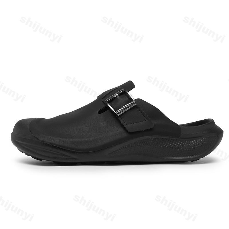 Fashion Fashion Trend Casual Half Slippers for Men's 2025 Spring New Thick Soled Retro Comfortable Slip on Draggers Beach Chunky Sandals