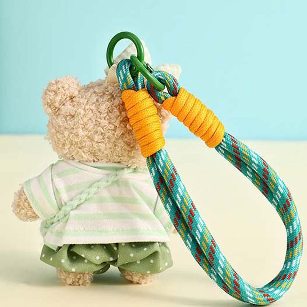 Animal Bear Plush Bear Key Ring Doll Clothing Stuffed Animal Pendant Hoodie Bear Keychain  Couple