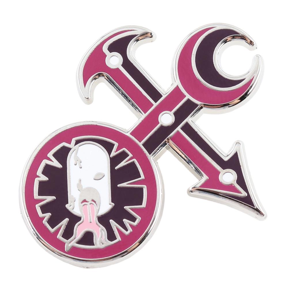 

Эмалевая брошь «Инсигния Слаанеш Хаоса»: Подарок фанату и аксессуар для рюкзака маджента