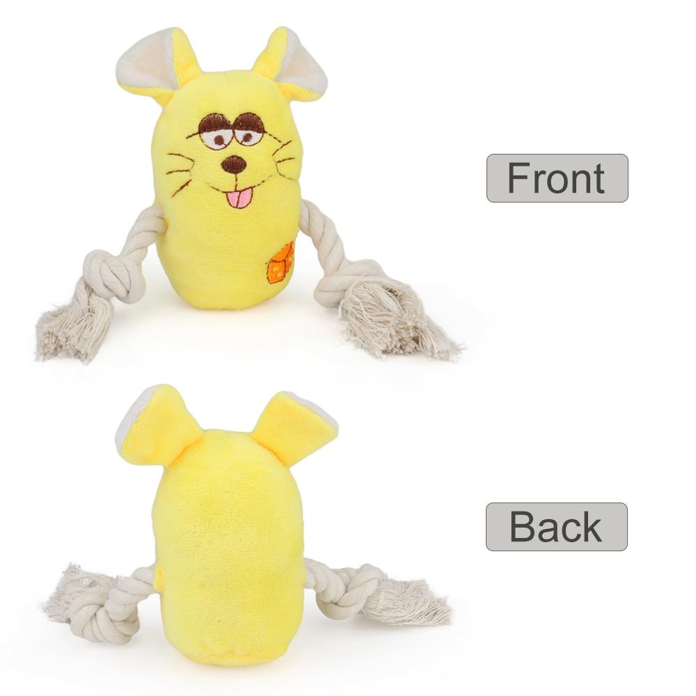 Soft Plush Mouse Pet Toy Cute Animal Rabbit Squeaky Sound Toys For Cow Cat Dog Toy
