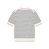 HAZZYS Women's Striped Color-Block Short Sleeve Knit Top