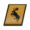 AALK1 3D Metal Chrome R-Type AWD Badge Swedish Flag Moose Emblem Sticker for Volvo V40 XC60 XC90 C30 V60 - Auto Trunk/Fender Exterior