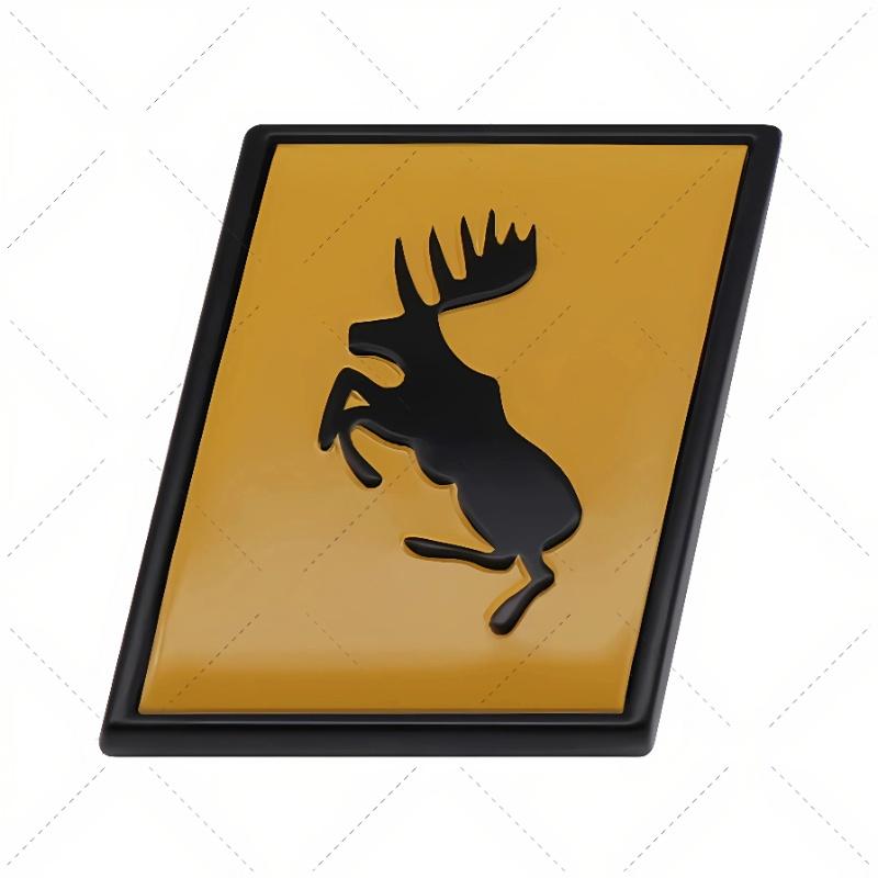AALK1 3D Metal Chrome R-Type AWD Badge Swedish Flag Moose Emblem Sticker for Volvo V40 XC60 XC90 C30 V60 - Auto Trunk/Fender Exterior