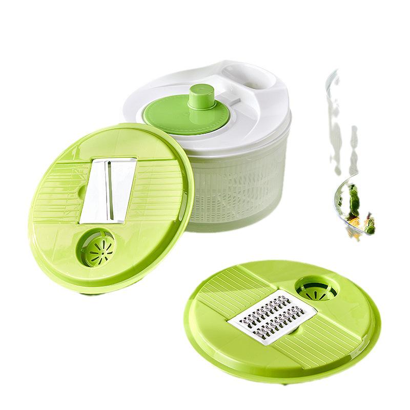 Hand-Crank Salad Spinner and Vegetable Dehydrator