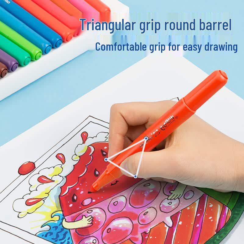 Deli Food-Grade Washable Watercolor Pen Set