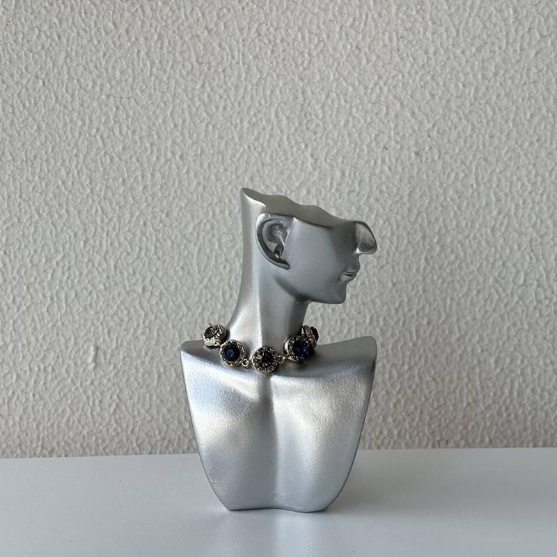Jewelry Display Mannequin: Necklace, Earring, Ring, Bracelet Holder & Storage Stand.