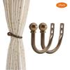 Decorative Curtain Holdbacks,ULIFESTAR Wall Mounted Window Drapery Tiebacks Hooks Drape Holdbacks Holders for Bedroom,Livingroom,Office with