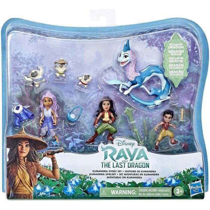 DISNEY - RAYA Et Le Dernier Dragon - Pack 7 Mini Figurines Histoire De Kumandra - Raya - Sisu - Ongis - Boun Et Sisu