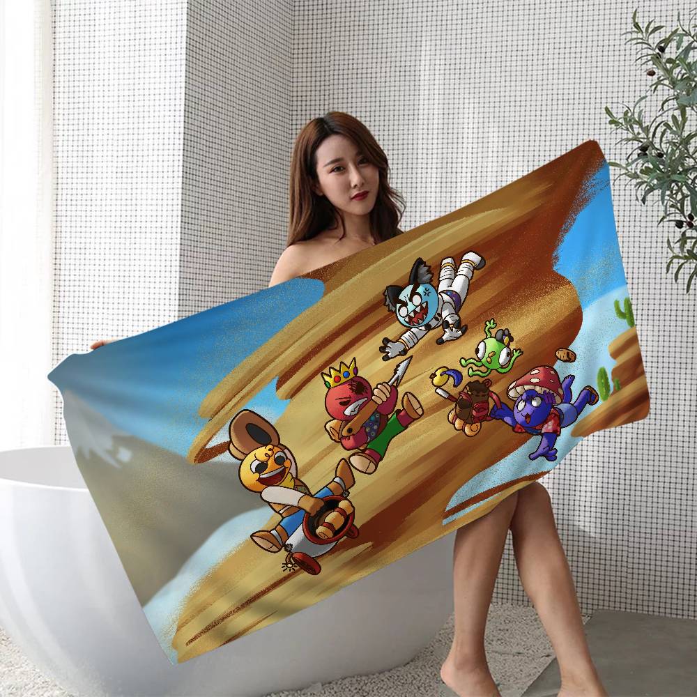 

Popular Game Peak Microfiber Printed Beach Towel Mountain Climbing Yoga Beach Swimming Running Absorbent Soft Towel W30*H60(CM)