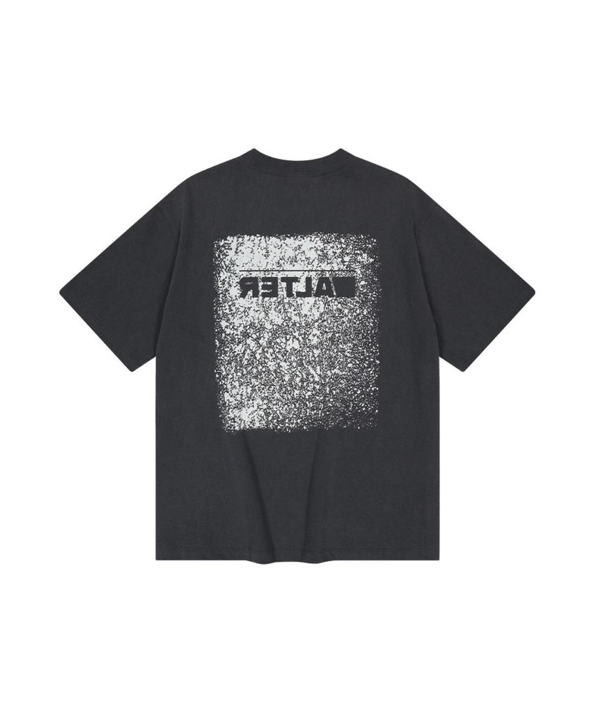 ALTER STUDIO Pigment Neat Logo T-Shirt_Charcoal