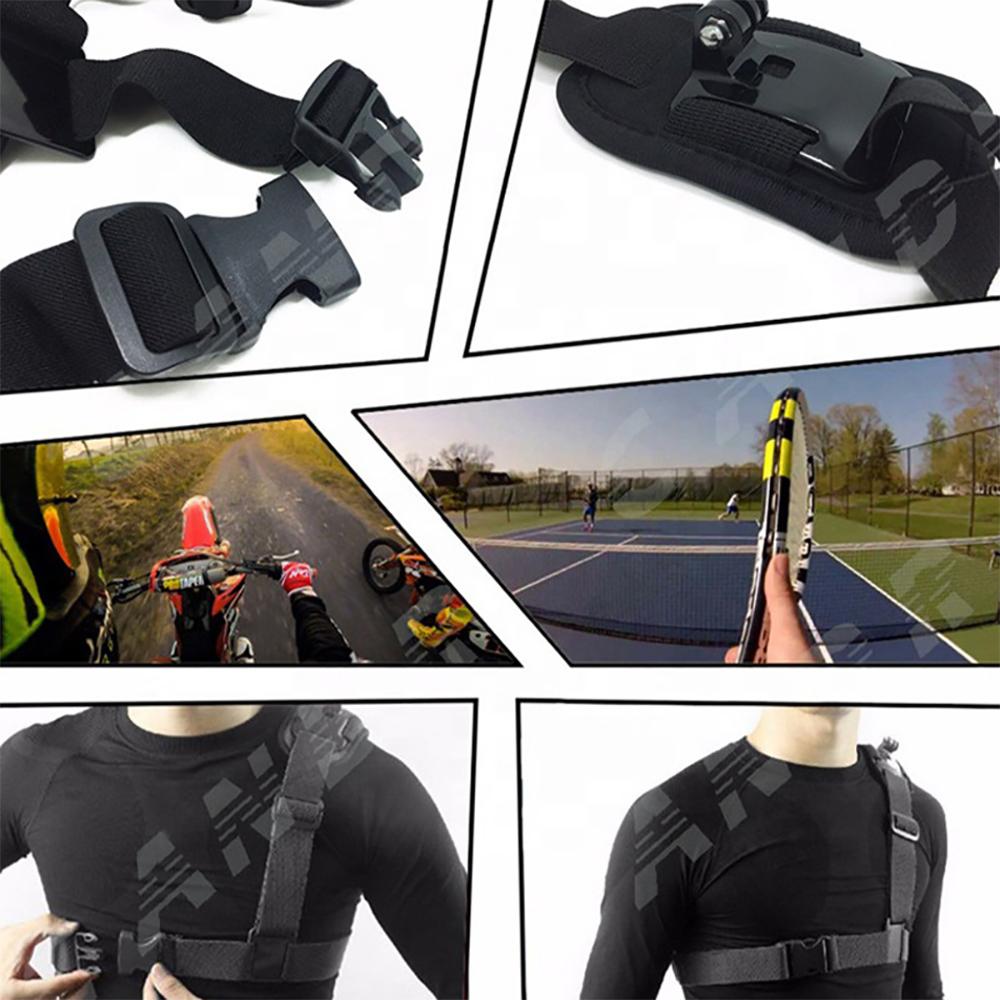 2025 New 360° Adjustable Shoulder Strap Mount-With Screw Adapter For GoPro Hero 13/12/11 Outdoor Cycling Vlogging Chest Harness