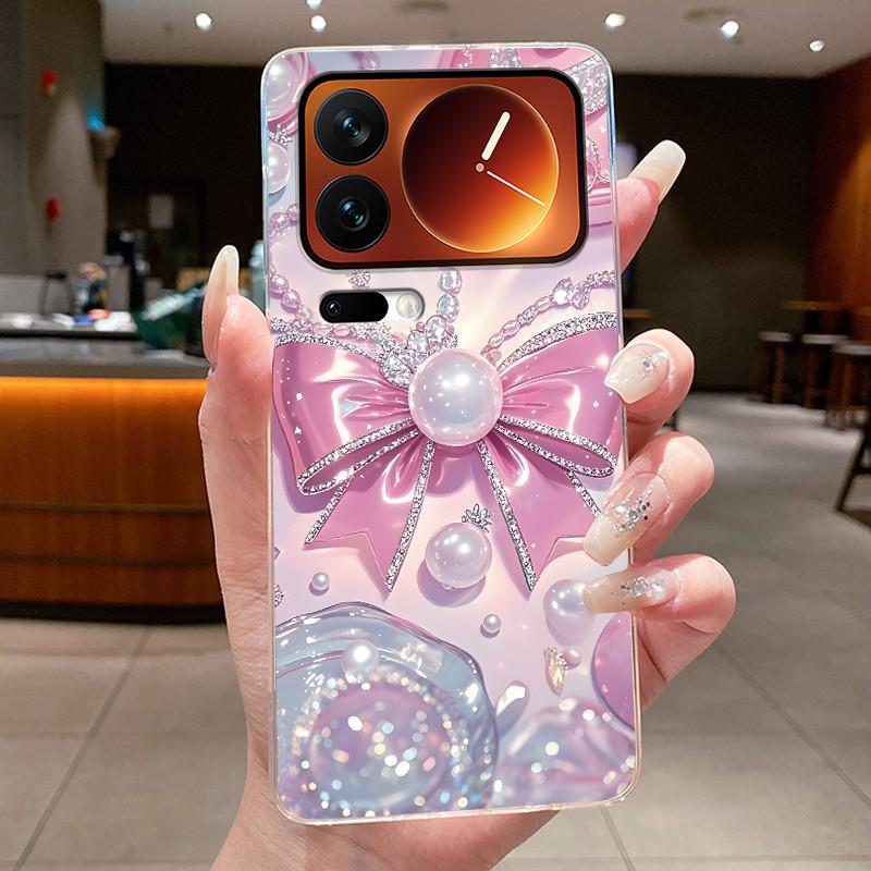 Casing For Xiaomi 17 Pro Max Mi 17 Pro Mi17 17Pro Phone Case Luxury Fashion Butterfly Flower Clear Soft TPU Silicone Back Cover
