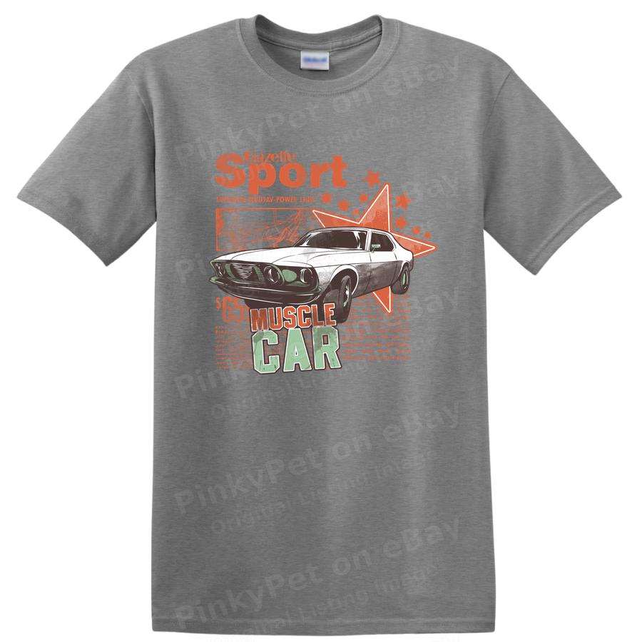 Muscle Car Retro Vintage Sport T Shirt Graphic Tee for Car Enthusiasts