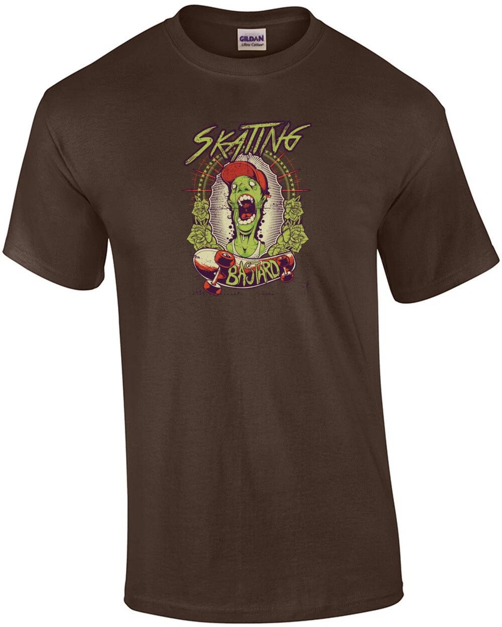 

Skating Bastard Zombie Gothic Skating T-Shirt 2XL