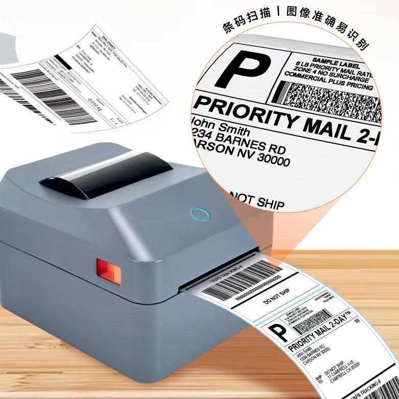 Compact Bluetooth Thermal Printer for Shipping and Barcode Labels