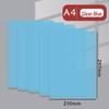 A3 5-Piece Cutting Mat Set with A4 Document Board Clip - Transparent PP Desk Mat for Students' Writing and Drawing