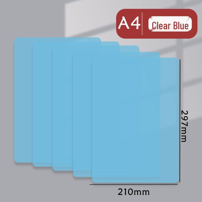 A3/A4 Transparent Matte Exam Pad with Clip - Ideal for Students Writing and Drawing