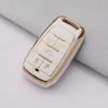Pouzdro na klíč Jeep & Dodge se zlatým okrajem pro Compass, Cherokee, Renegade, Grand Cherokee