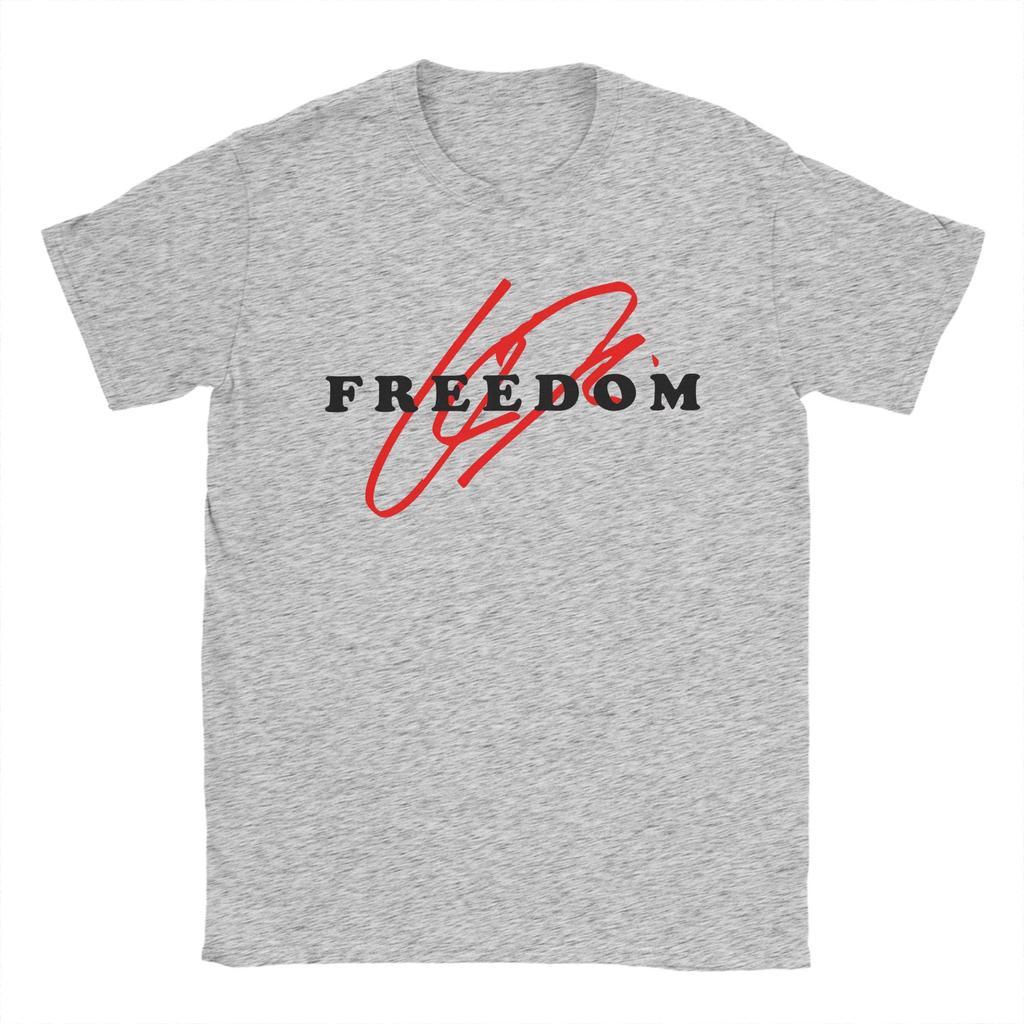 Freedom Charlie Kirk Cotton T Shirt For Men Summer Streetwear T Shirts Breathable Hip Hop Tees Oversized Cheap Tops