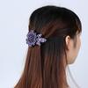 Flexible Women's Fashion Barrette Headwear Rhinestone Hair Clip Hairgrip Hairpins Crystal Flower