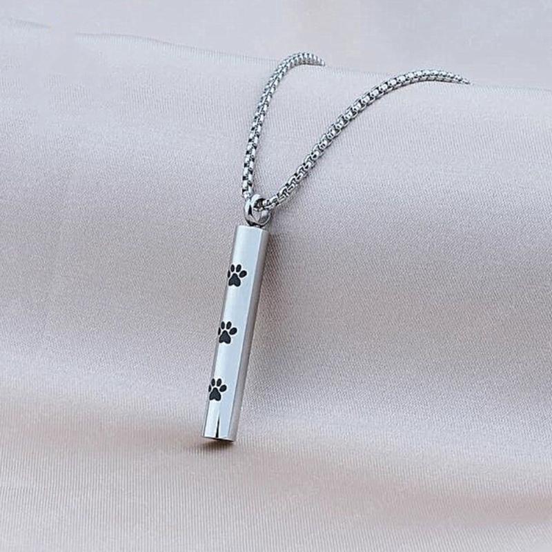 Paw Pattern Cremation Urn Jewelry Pet Cremation Jewelry Ashes Necklaces Creative Pet Cremation Jewelry