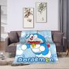 Doraemons Blankets Blue Robot Cat Warm Graphic Plush Throw Blanket For Girls Boys Outdoor Flannel Bedspread Bed Cover