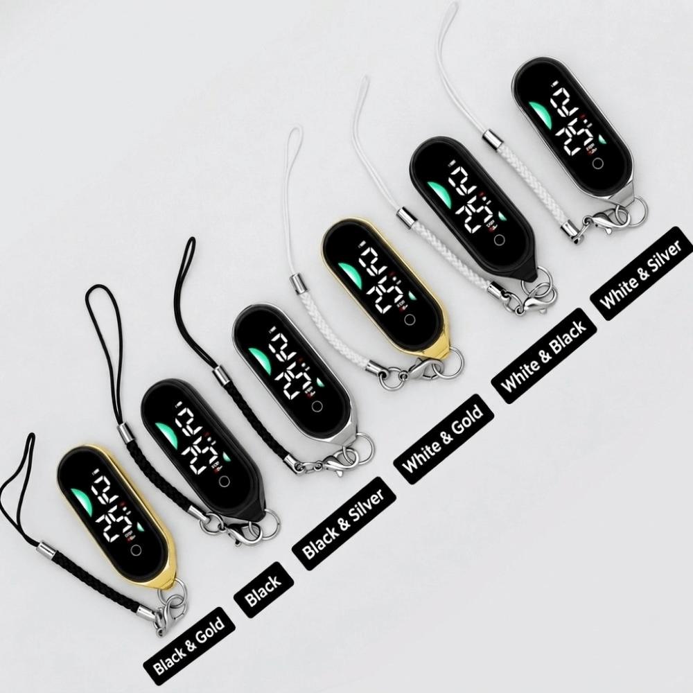Silent School Clock Waterproof Pendant Keychain Watch Creative Electronic Hanging Watch  Children