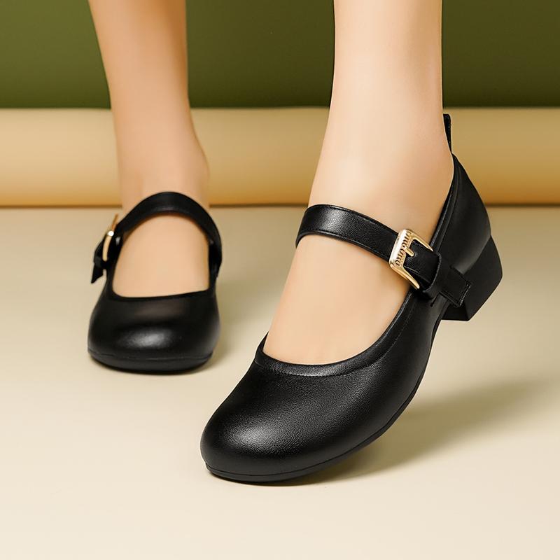 Fashion AIYUQI Women's Mary Jane Shoes Spring 2025 New Genuine Leather Girls Shoes Anti Slip Fashion Women's Shoes