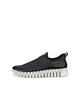 Dámske slip-on tenisky ECCO GRUUV W z pravej kože, 21833360568, Čierna/Magnetická/Čierna, Veľkosť 24,0 cm, 3E