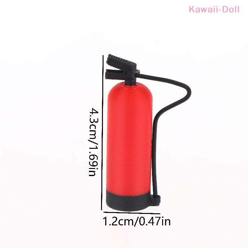 1/2/5Pcs 1/12 Scale Dollhouse Miniature Simulation Fire Extinguisher Ornament Miniature Scene Decor Dolls House Photography Prop