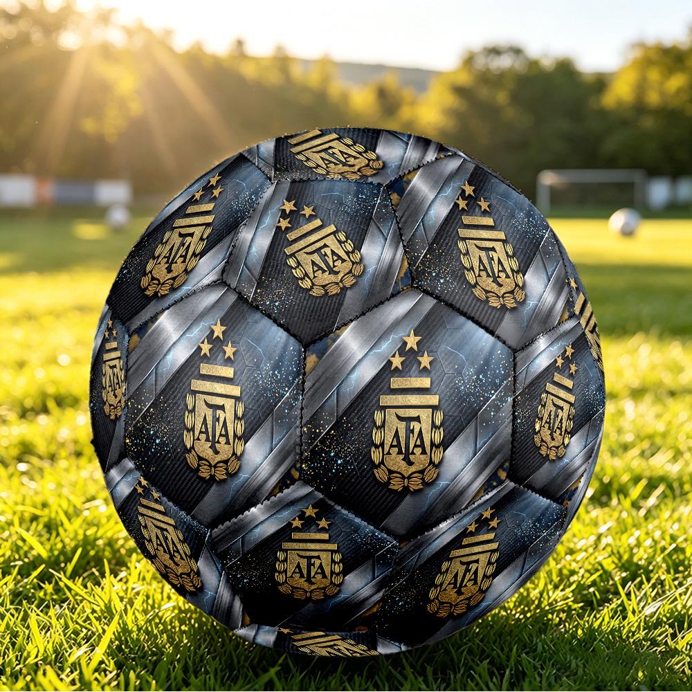 Pallone da Calcio Stampato Argentina Taglia 5 Resistente all'Usura Standard Pallone da Allenamento per Adulti Regalo per tifosi per Partite Sportive Indoor Outdoor