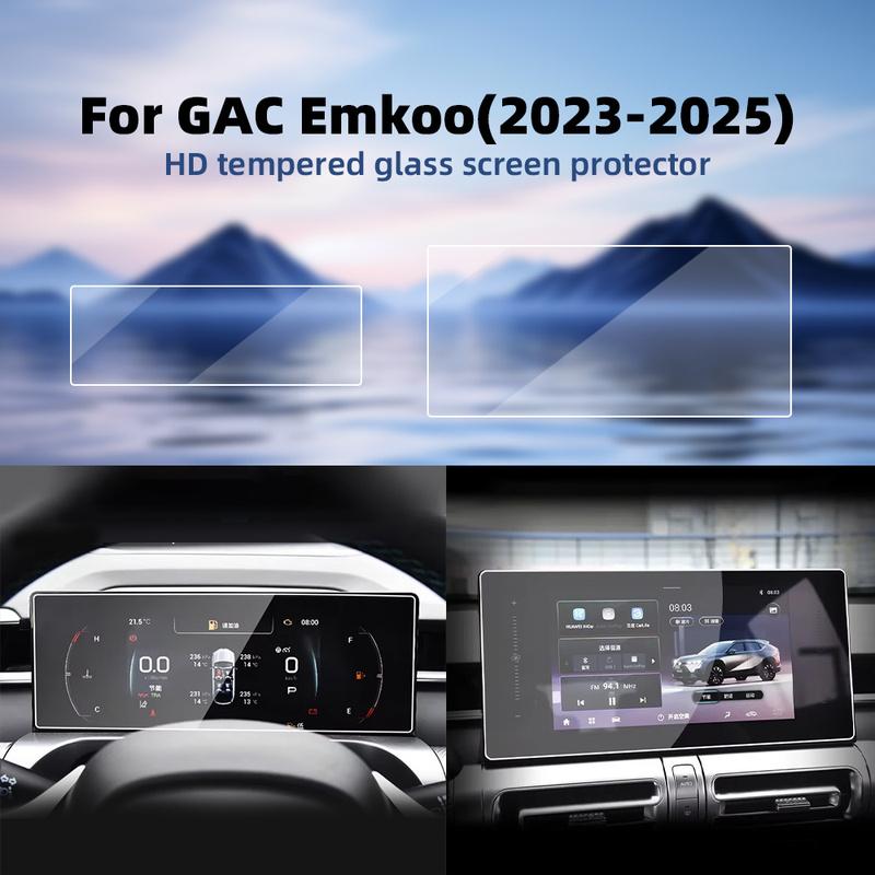 For Trumpchi EMKoo -2025 Car Navigation and trument Cluster Screen Protector HD Tempered Glass Film