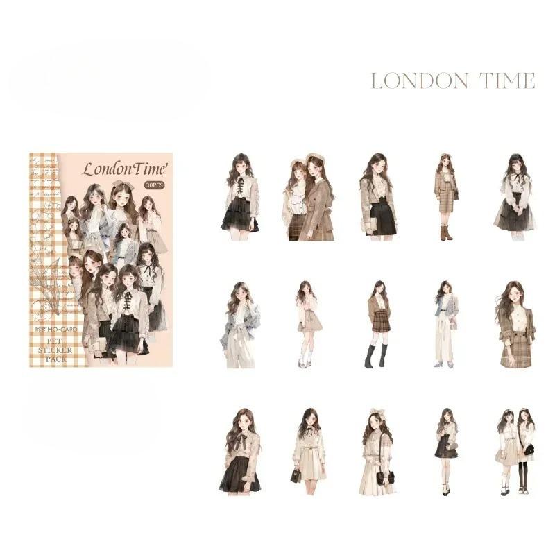 

30 Pcs/pack Kawaii Scrapbook Stickers Bits of News From Life Junk Journal Gold Planner Stationery Sticker Planner Decorative