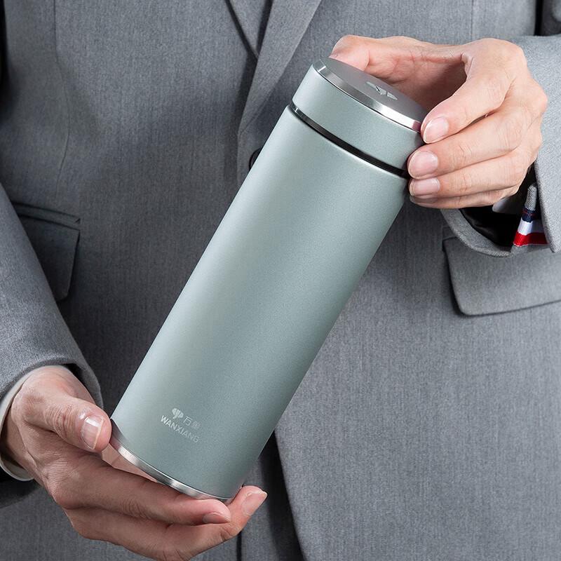 WANXIANG Unisex Portable Borosilicate Glass Cup