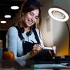 USB Rechargeable Table Lamp Adjustable Deoktop Reading Light 10xMagnifying Glass