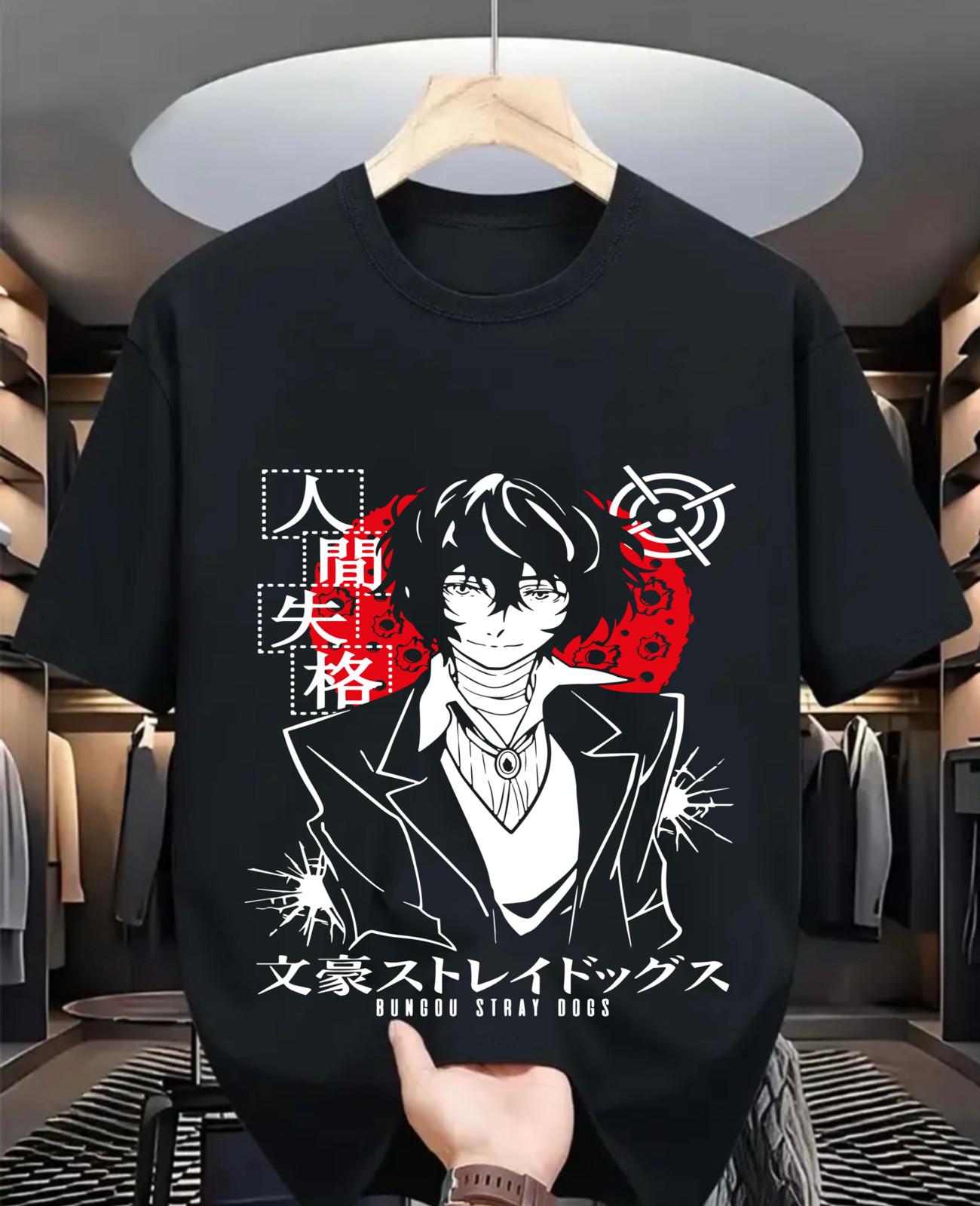 Dazai T-Shirt Mens Womens Tees Top Bungou Stray Dogs Chuuya Nakajima AtsushiAkutagawa Shirt All Size S