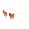 1pc pearl peach heart sunglasses heart-shaped personality versatile high-quality and fashionable women's sunglasses