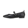 Barbara Leather Daily Casual Mary Jane Flat 1.5cm Bbj110bk